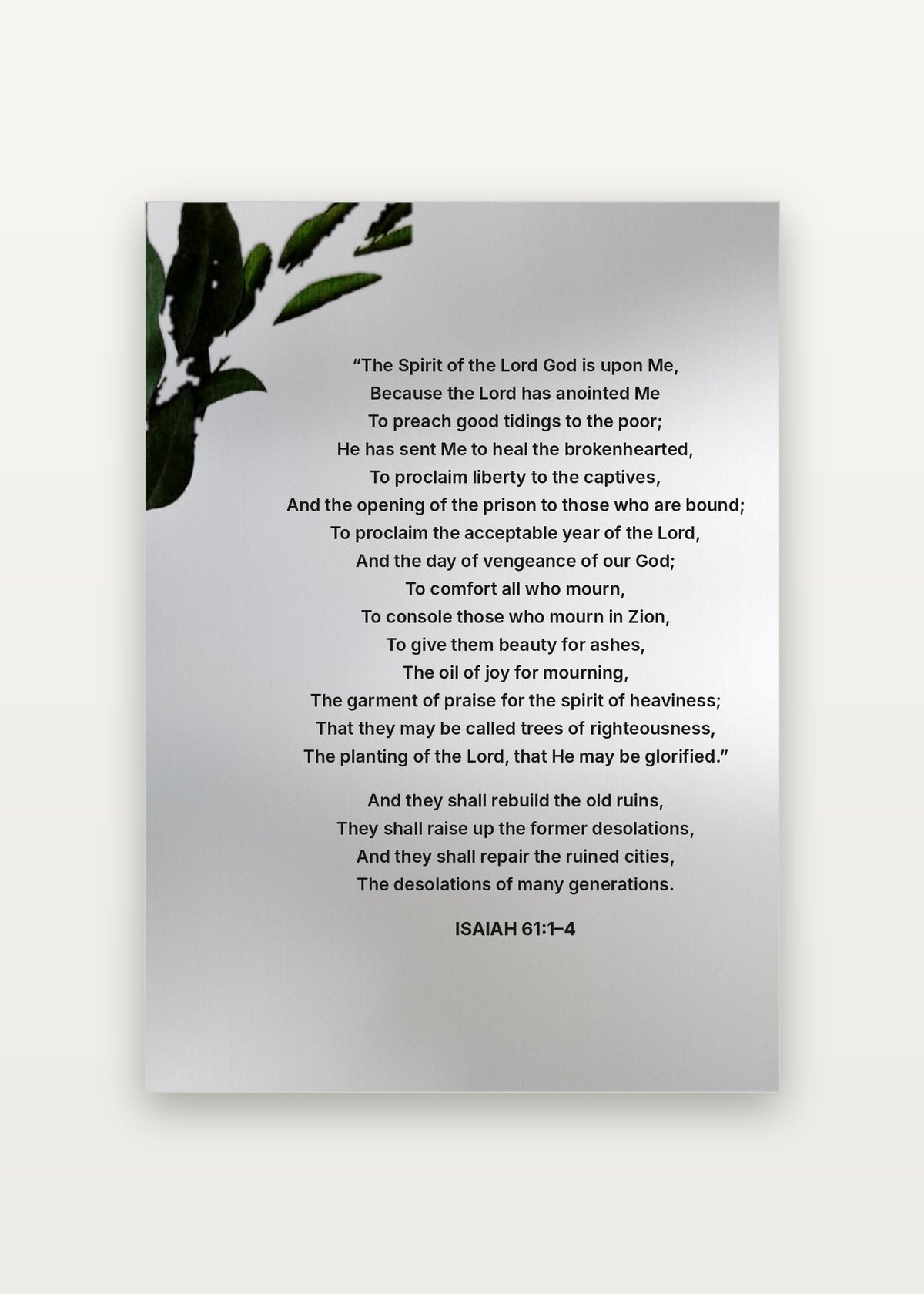 The Spirit of the Lord (Isaiah 61)
